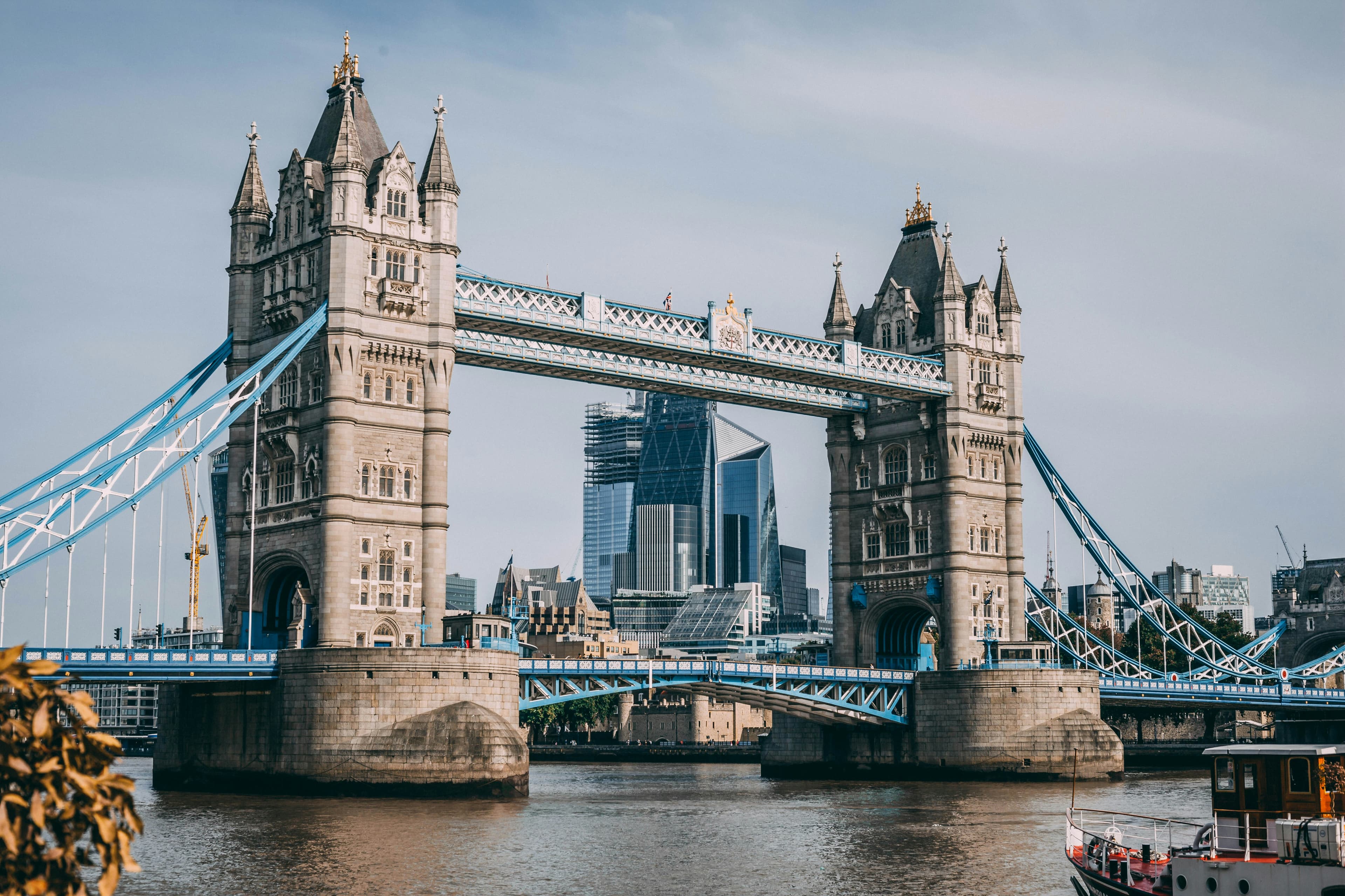 Tower Bridge over the Thames in London
